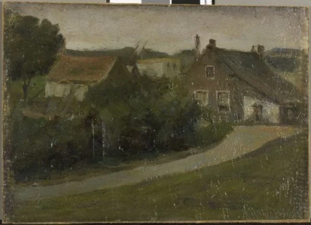 Strada di campagna con case - Kunstmuseum Den Haag